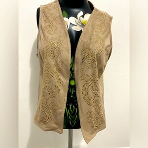 N touch suede top. Size PM, tan, lightly worn.